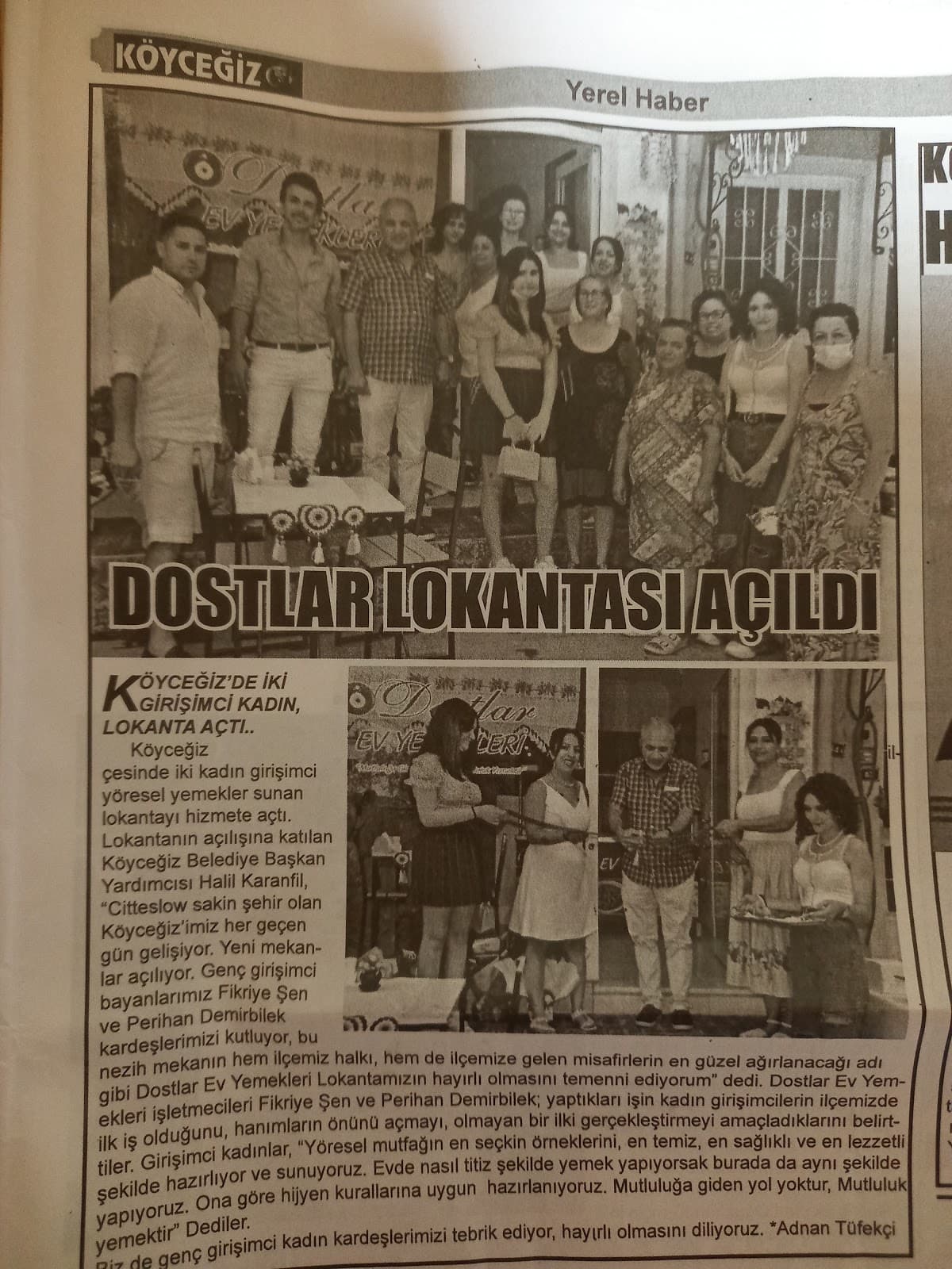 Dostlar ev yemekleri