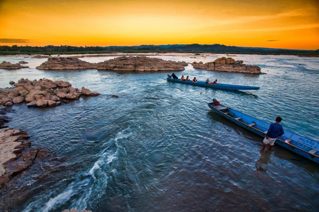 Boote bei Phan Khot Saen Khrai